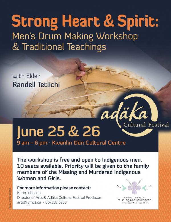 Strong Heart & Spirit: Men’s Drum Making Workshop & Traditional Teachings
