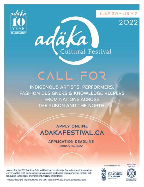 Artists are Invited Apply to Participate in the 2022 Adäka Cultural Festival