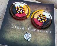 Quillwork Earrings - Indigenous Only - Mary Elsie Canadien